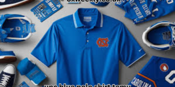 unc blue polo shirt temu