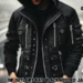 sw outlaws kay black hooded jacket
