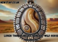 loren thomas begay pendant wild horse magnisite