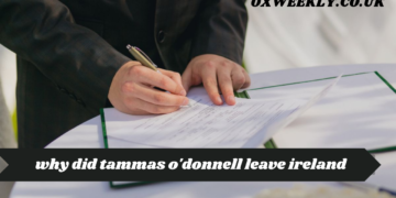 why did tammas o'donnell leave ireland