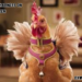 h style cat harness on chicken